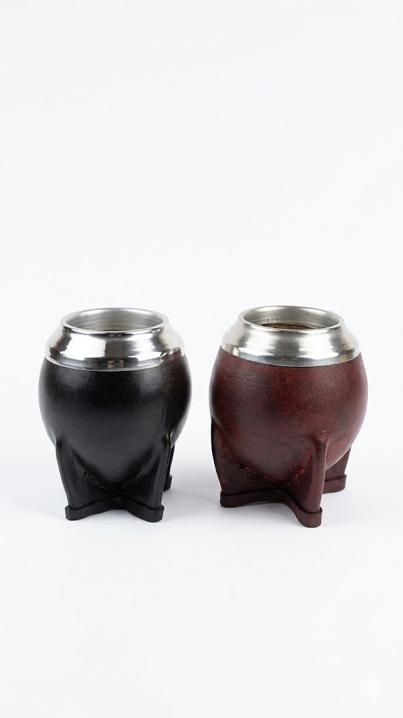 Mate Torpedo Forrado En Cuero